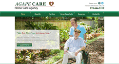 Desktop Screenshot of agape-care.org